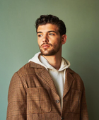 John'un Ceketi Kahverengi Glencheck