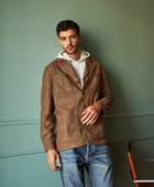 John'un Ceketi Kahverengi Glencheck