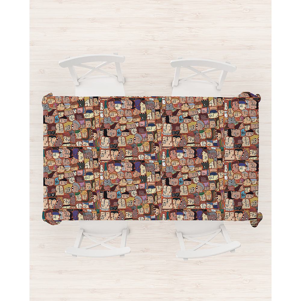 Kafamız Bir - Dikdörtgen Masa Örtüsü (140x215)