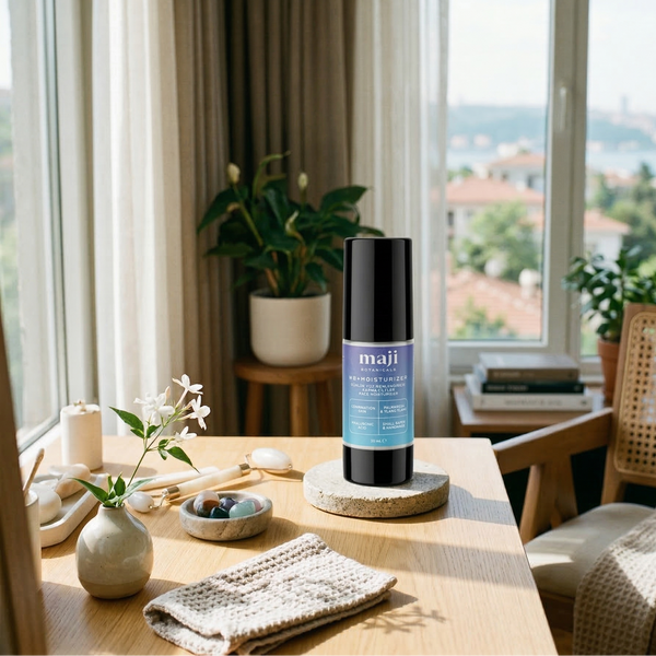 Bonherre mağazasından Maji Botanicals WB+ Moisturiser, karma ve yağlı ciltler için Hyaluronik asit içerikli yerli üretim yüz nemlendiricisi.