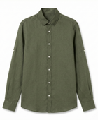 Keten Gömlek - Haki