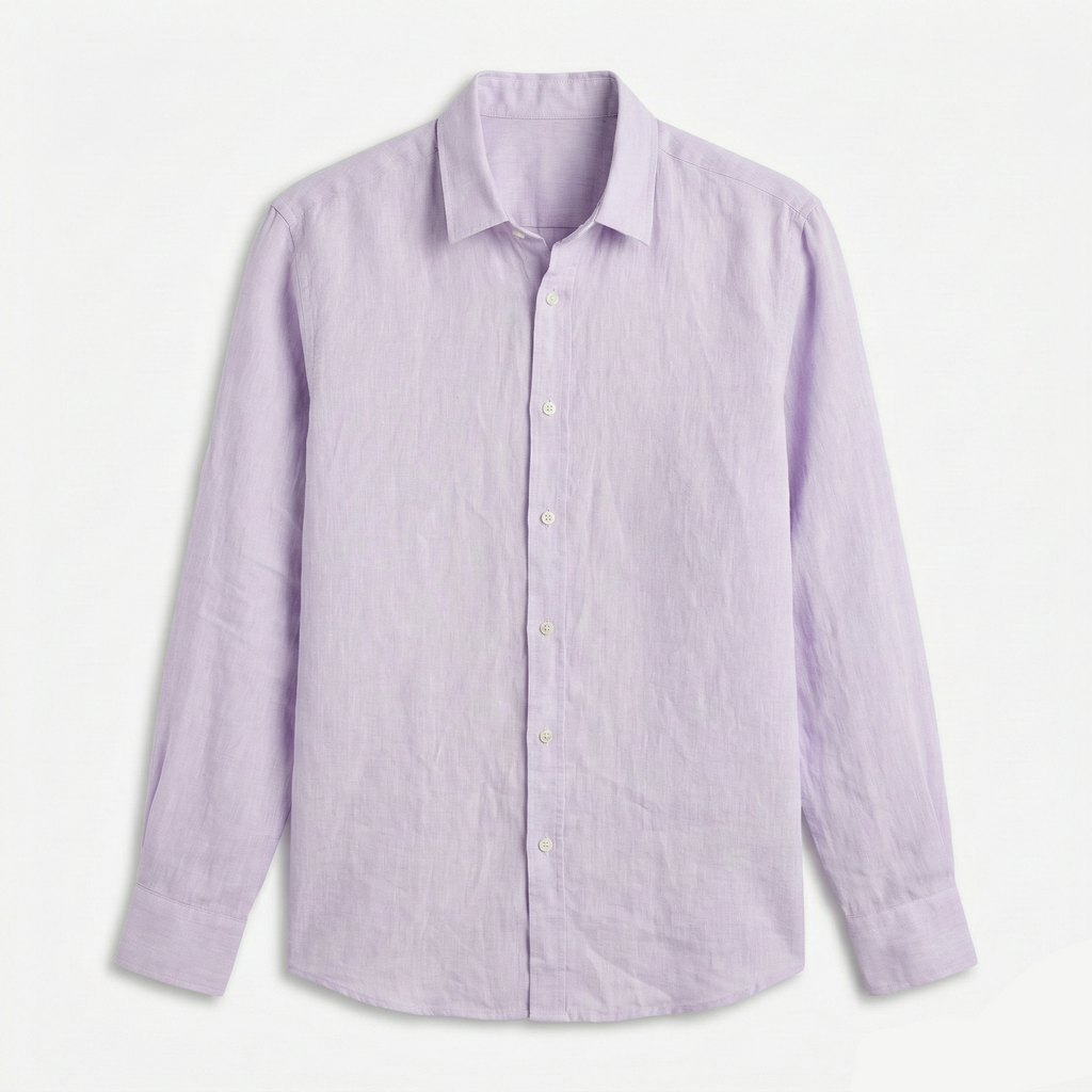 Keten Gömlek - Lila
