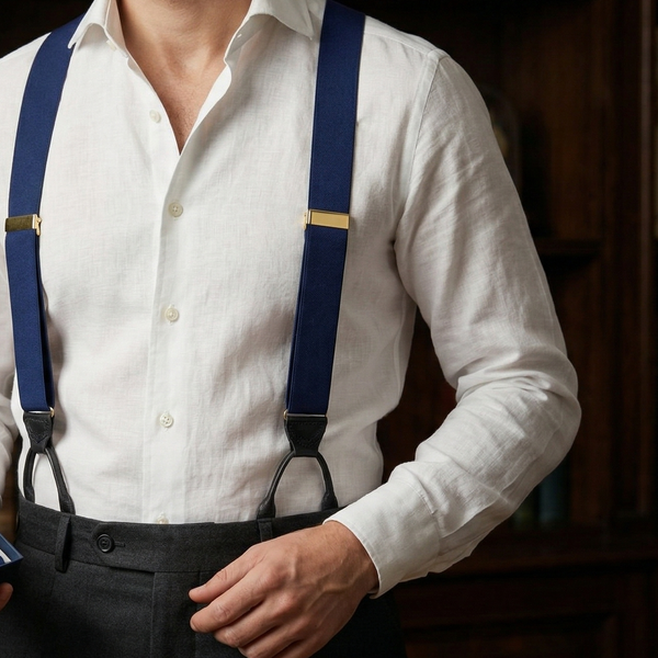 Lacivert Fresco Pantolon Askısı