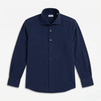 Lacivert Gömlek - Gofre Dokuma