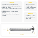 Klasik Tıraş Makinesi - Masamune Paslanmaz Çelik - Kapalı Taraklı