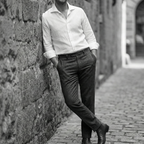 Massimo Beyaz Keten Gömlek