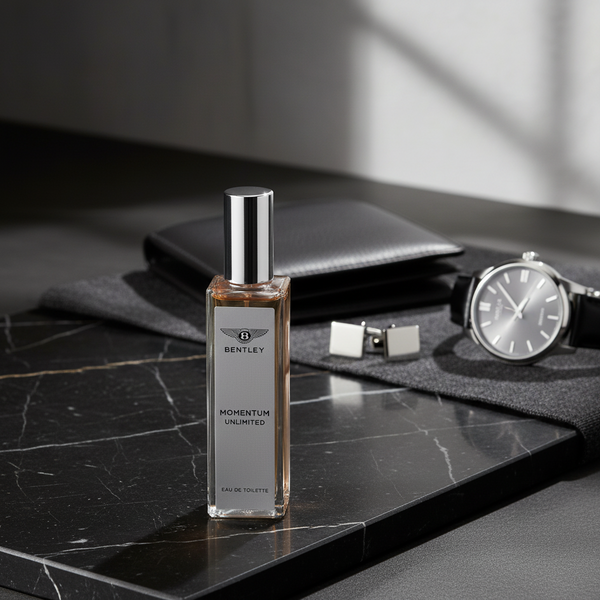 Bonherre mağazasından Bentley Momentum Unlimited EDT 15 ml seyahat boyu erkek parfümü.