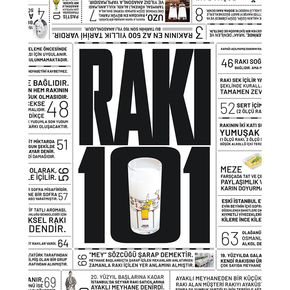 Rakı 101 - Dikdörtgen Masa Örtüsü (140x220)