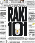 Rakı 101 - Dikdörtgen Masa Örtüsü (140x220)