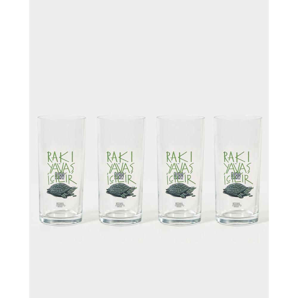 Rakı Yavaş İçilir - Rakı Kadehi 4'lü Set