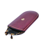 Deri Gözlük Kılıfı - Bordo - Bonherre