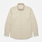 Spor Gömlek - Bej - Jersey Pamuklu