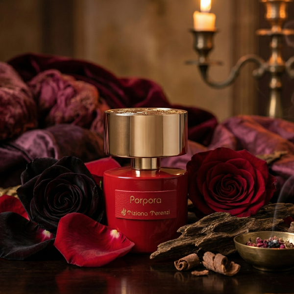 Bonherre mağazasından Tiziana Terenzi Porpora EDP, Bulgar gülü, tütsü ve ahududu notalı lüks unisex niş parfüm.