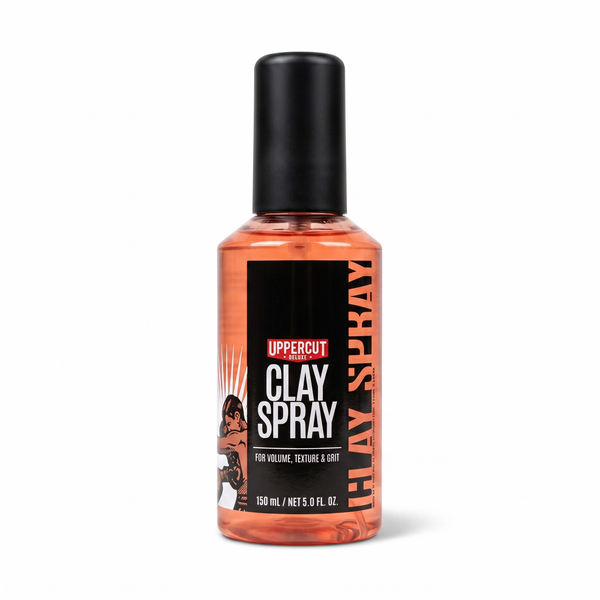 Bonherre mağazasından Uppercut Deluxe Clay Spray, hacim veren mat bitişli ve mandalina-paçuli kokulu lüks saç spreyi.