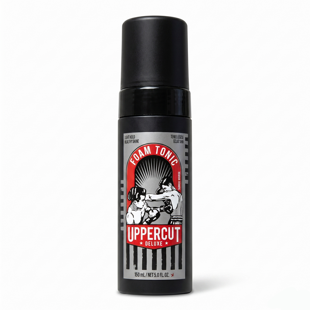 Bonherre mağazasından Uppercut Deluxe Foam Tonic, kinoa özlü ve ısı koruyucu profesyonel saç şekillendirici köpük.