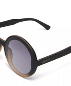 Okkia Monica Unisex Büyük Yuvarlak  Güneş Gözlüğü Siyah Rose