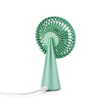 Bonherre mağazasından Lexon Wino Mint, alüminyum saplı, 3 kademeli hız ayarlı, kablosuz indüksiyon şarj özellikli lüks taşınabilir mini fan.
