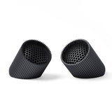 Bonherre mağazasından Lexon Ray, mat siyah alüminyum gövdeli, manyetik ve su geçirmez Bluetooth hoparlör.