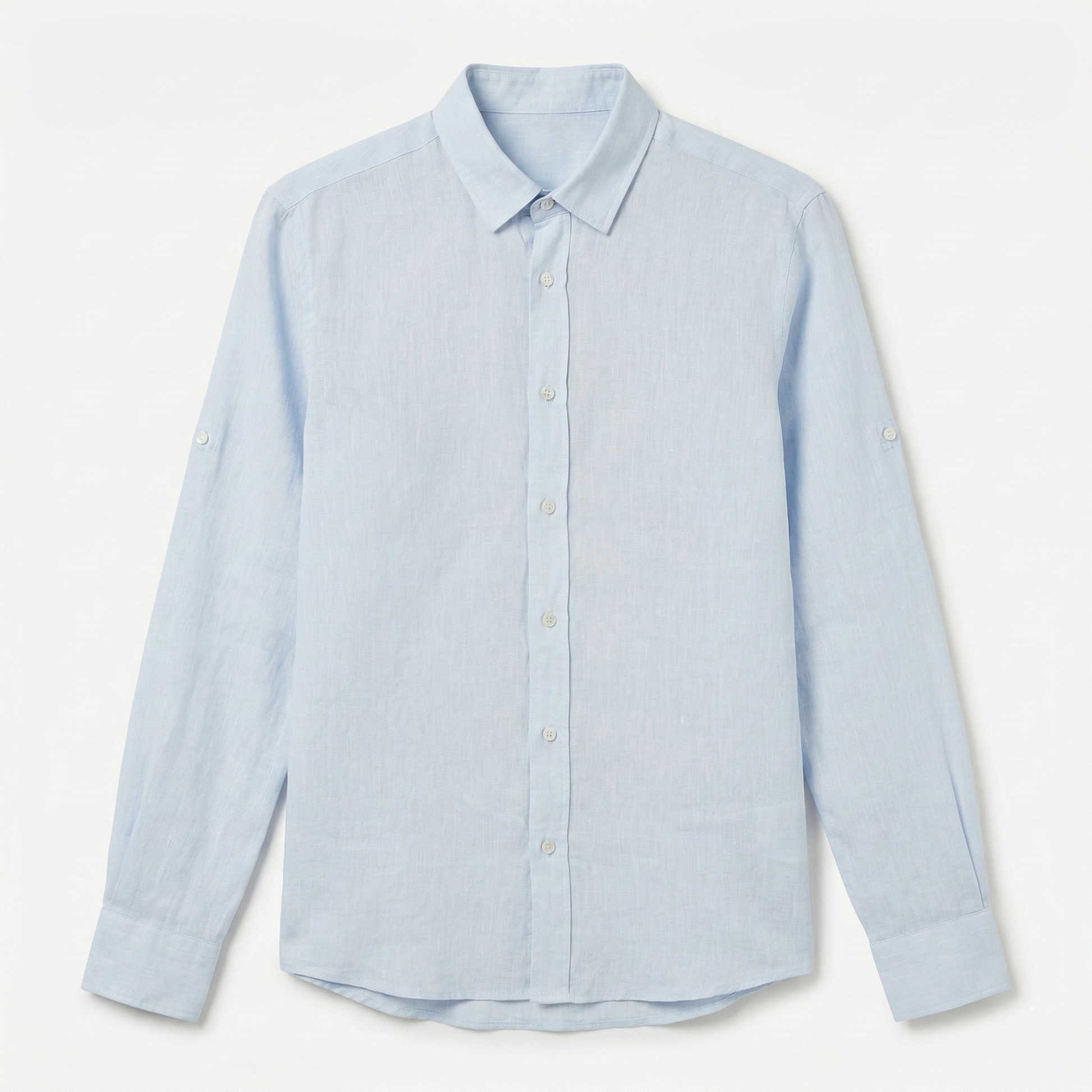 Keten Gömlek - Açık Mavi