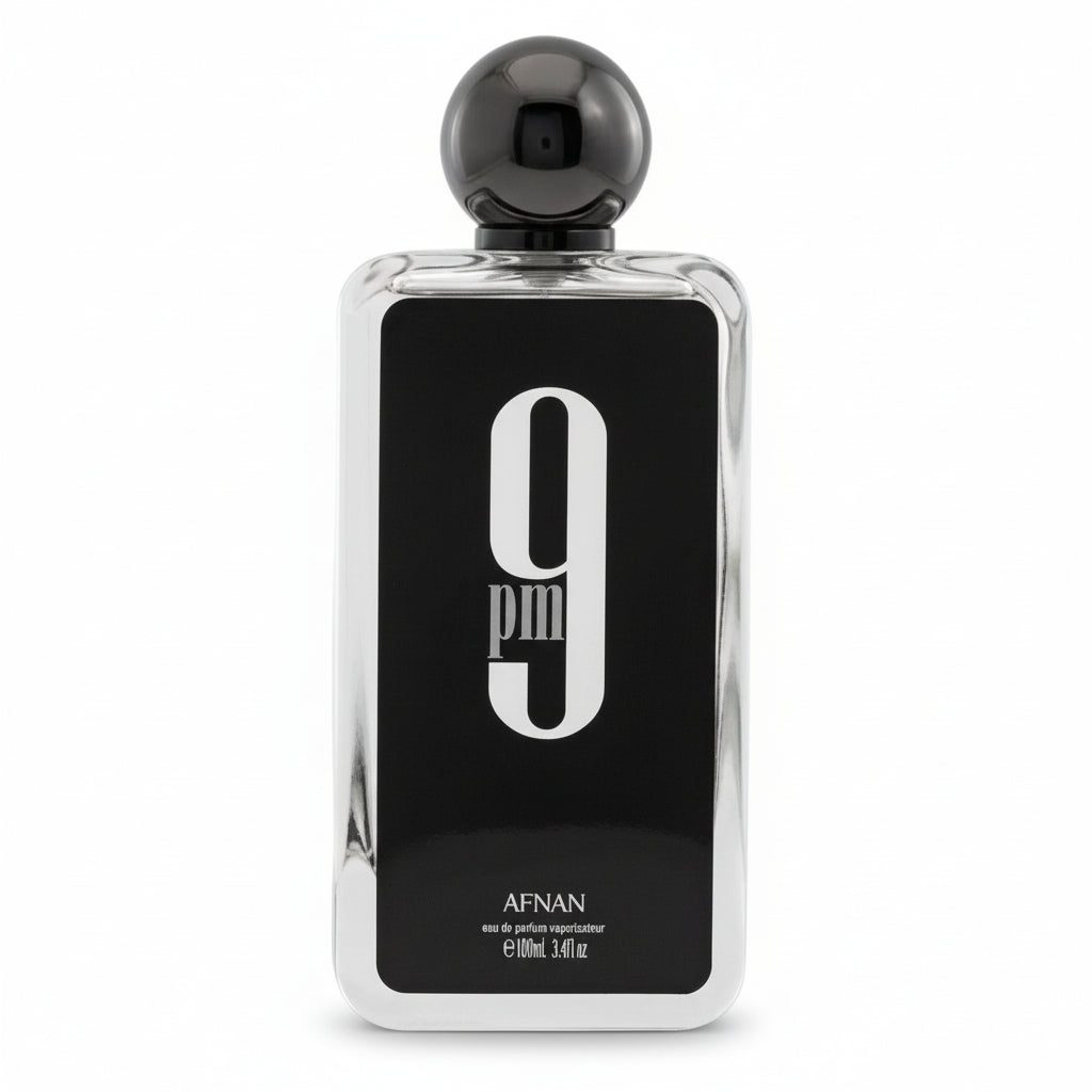 Bonherre mağazasından Afnan 9 PM EDP, elma, tarçın, vanilya ve tonka fasulyesi notalı 100 ml erkek parfümü.