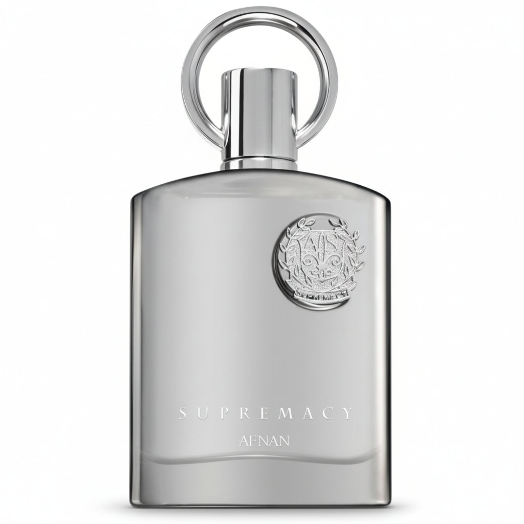 Bonherre mağazasından Afnan Supremacy Silver EDP, ananas, huş ağacı ve misk notalı 100 ml erkek parfümü.