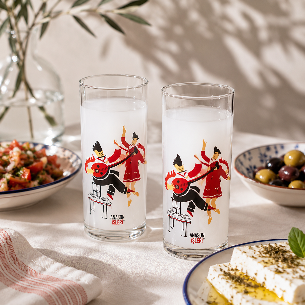 Şen Şakrak - Raki Glass Set of 6