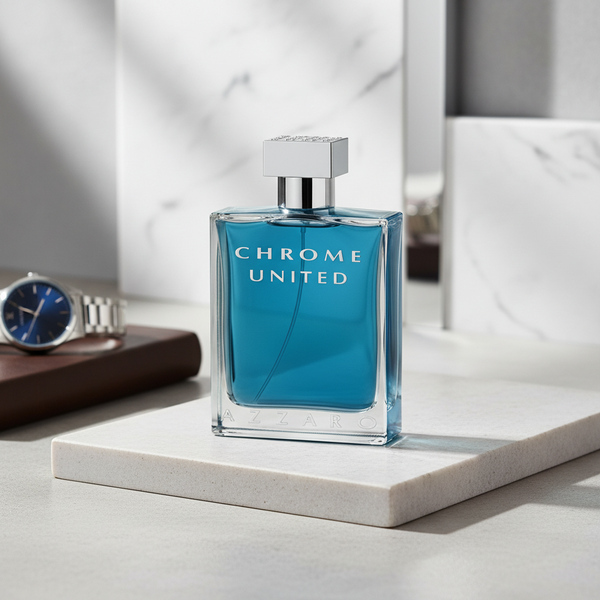 Bonherre mağazasından Azzaro Chrome United Eau de Toilette, odunsu ve baharatlı lüks erkek parfümü.