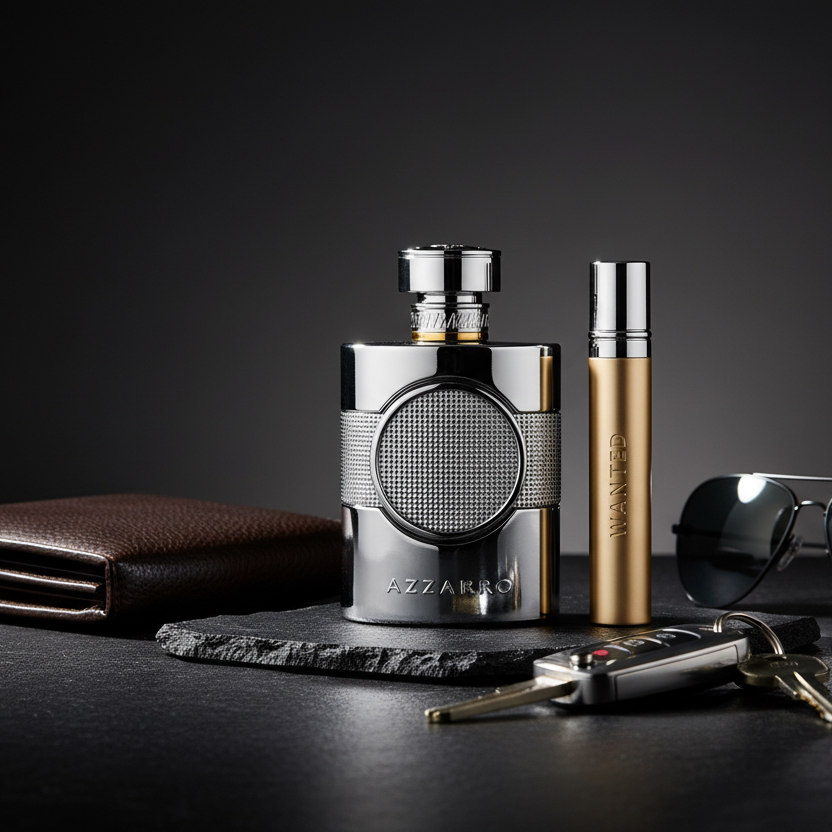 Bonherre mağazasından Azzaro Wanted Eau de Parfum, odunsu ve baharatlı lüks erkek parfüm seti.