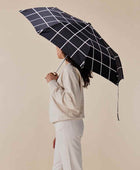 Original Duckhead Duck Kompakt Şemsiye Black Grid