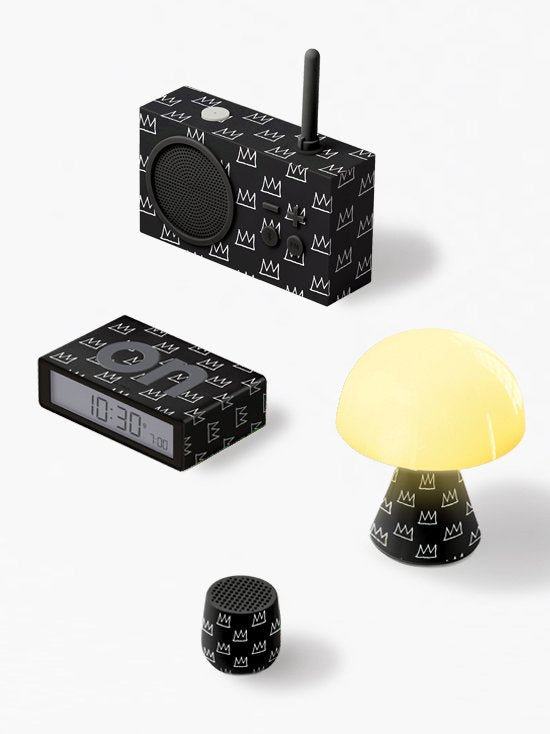 Lexon Flip + Alarm Saat X  X Jean-Michel Basquiat Crown