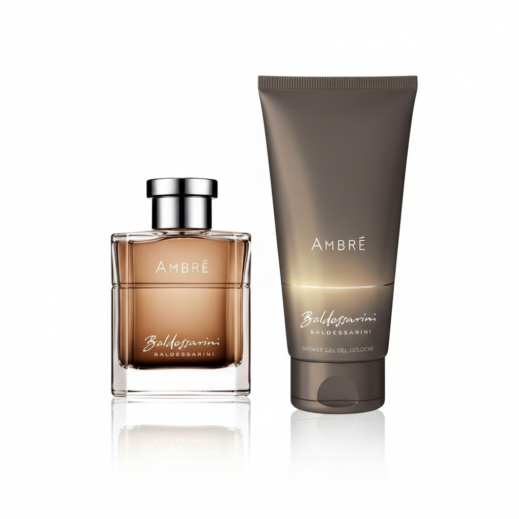 Bonherre mağazasından Ambre erkek parfüm seti, viski, deri, kehribar ve kırmızı elma notalı 50 ml EDT ve 200 ml duş jeli & şampuan.