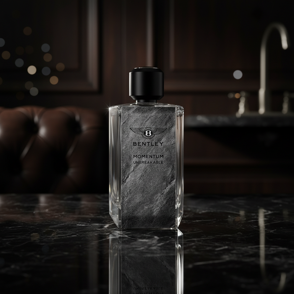 Bonherre mağazasından Bentley Momentum Unbreakable EDP, menekşe yaprağı, iris ve papirüs notalı lüks erkek parfümü.