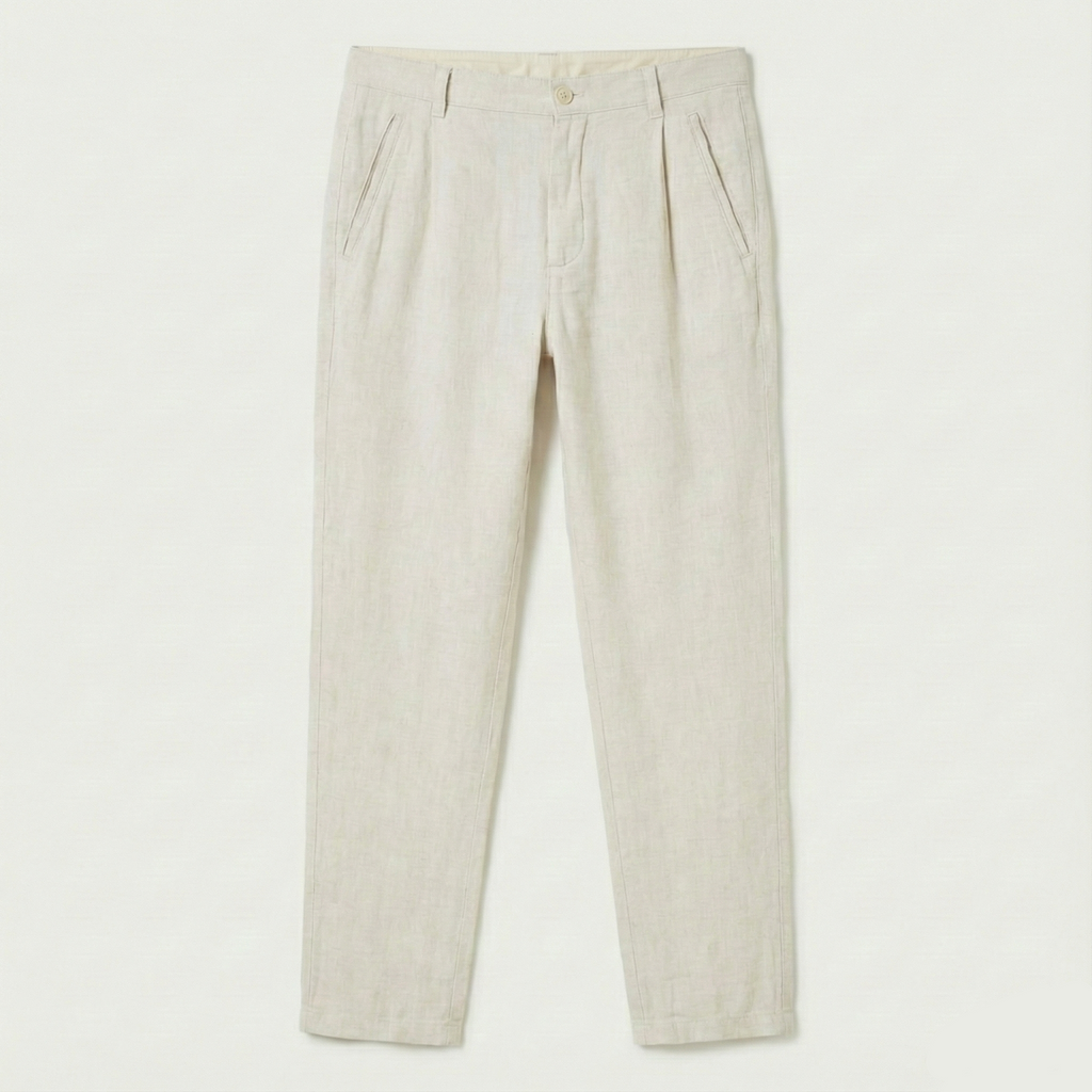 Keten Pantolon - Naturel