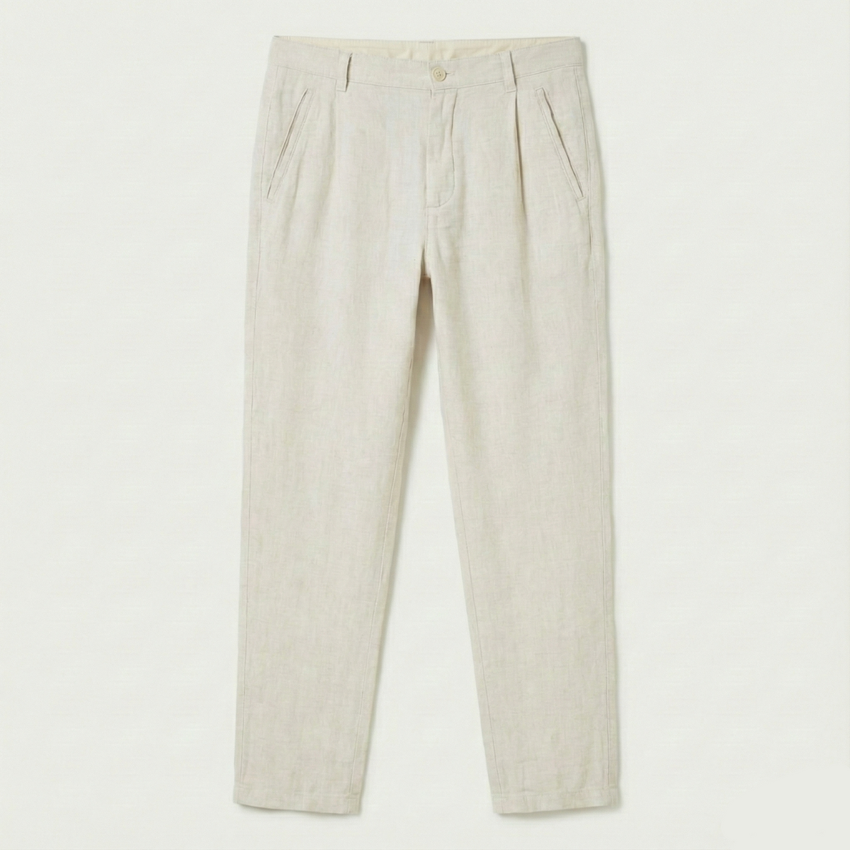 Keten Pantolon - Naturel