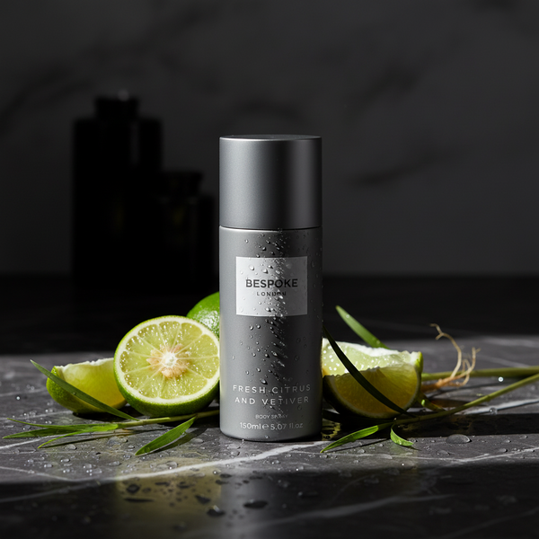 Bonherre mağazasından Bespoke Fresh Citrus and Vetiver, zencefil ve mandalina notalı kalıcı erkek deodorantı.