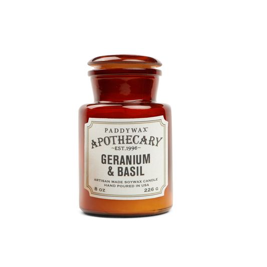 Bonherre mağazasından Apothecary serisi sardunya ve fesleğen kokulu 226 gr cam mum.