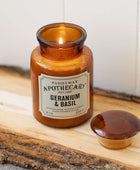 Bonherre mağazasından Apothecary serisi sardunya ve fesleğen kokulu 226 gr cam mum.