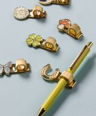 Bonherre mağazasından Designworks Ink marka, göksel tasarımlı 2'li kitap kalem klipsi.