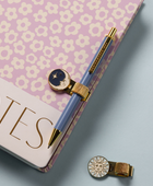 Bonherre mağazasından Designworks Ink marka, göksel tasarımlı 2'li kitap kalem klipsi.