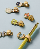 Bonherre mağazasından Designworks Ink marka, kelebek ve mantar tasarımlı 2'li kitap kalem klipsi.