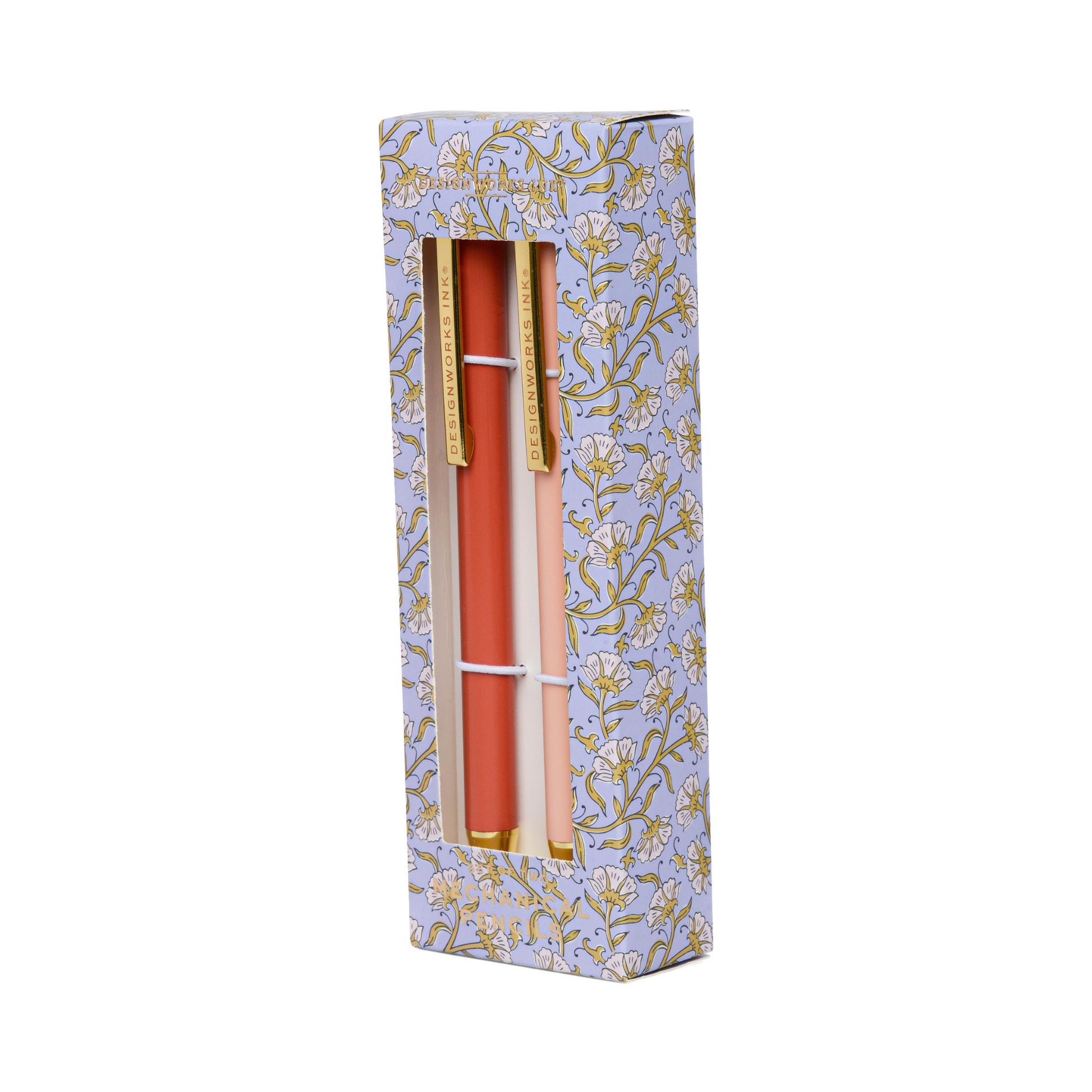 Bonherre mağazasından Designworks Ink marka, gül ağacı ve pembemsi renklerinde 2'li mekanik kurşun kalem seti.