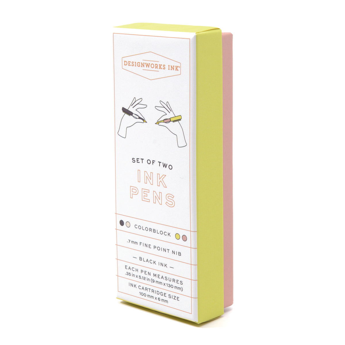 Bonherre mağazasından Designworks Ink marka, kırık beyaz ve açık kahve renklerinde 2'li tükenmez kalem seti.