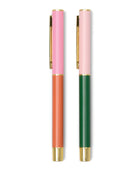 Bonherre mağazasından Designworks Ink marka, kırmızı-turuncu ve zümrüt yeşili renklerinde 2'li tükenmez kalem seti.