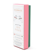 Bonherre mağazasından Designworks Ink marka, kırmızı-turuncu ve zümrüt yeşili renklerinde 2'li tükenmez kalem seti.