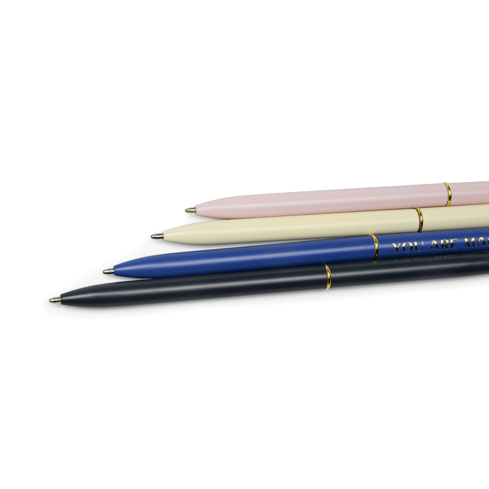 Bonherre mağazasından Designworks Ink marka, Celestial Magic serisi, 4'lü slim metal tükenmez kalem seti.