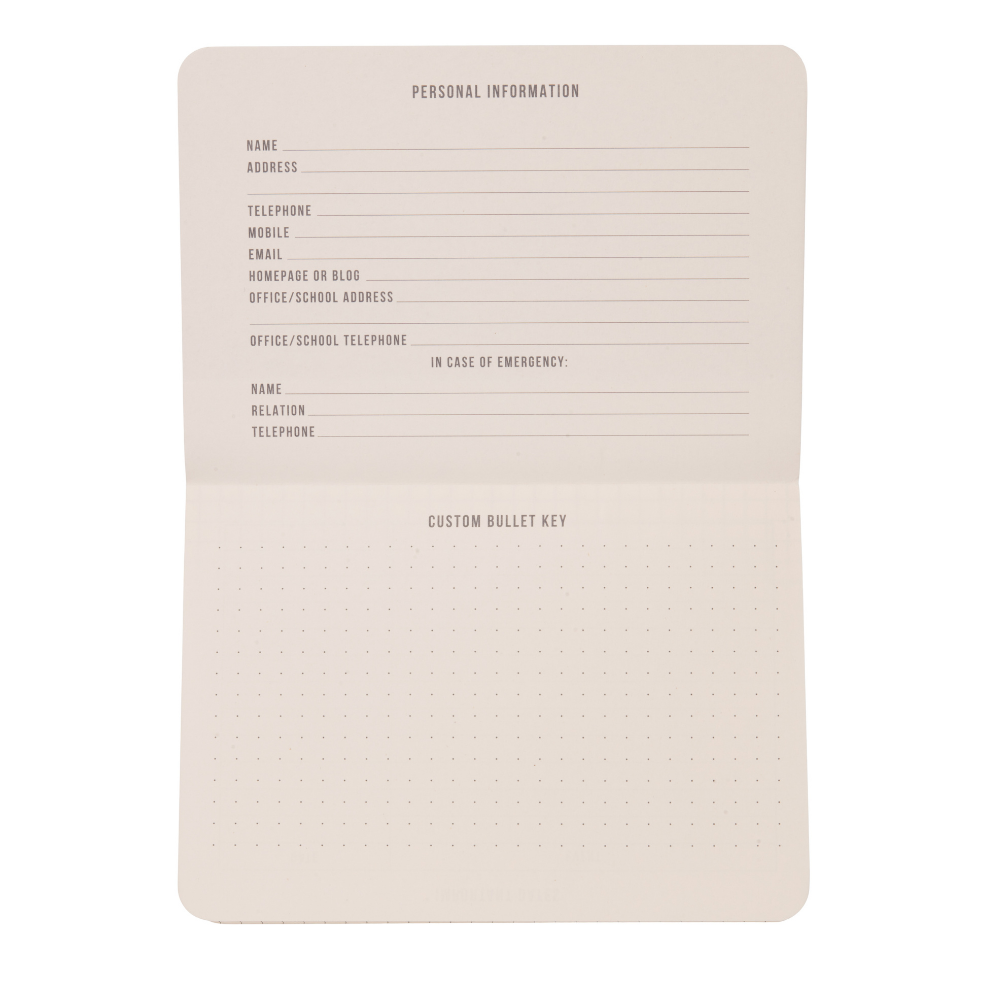 Bonherre mağazasından Designworks Ink marka, kırmızı renkli Standard Issue cep defteri.