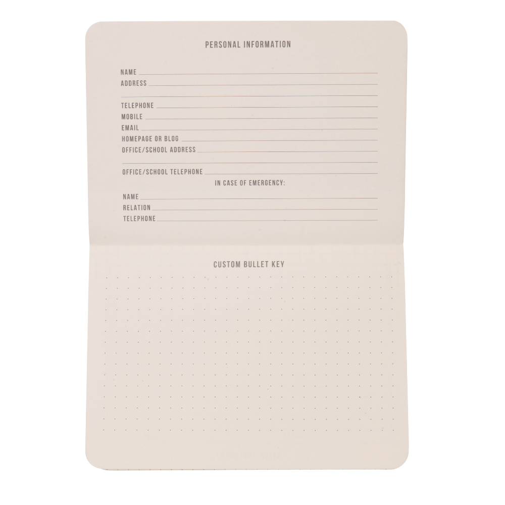 Bonherre mağazasından Designworks Ink marka, mor renkli Standard Issue cep defteri.