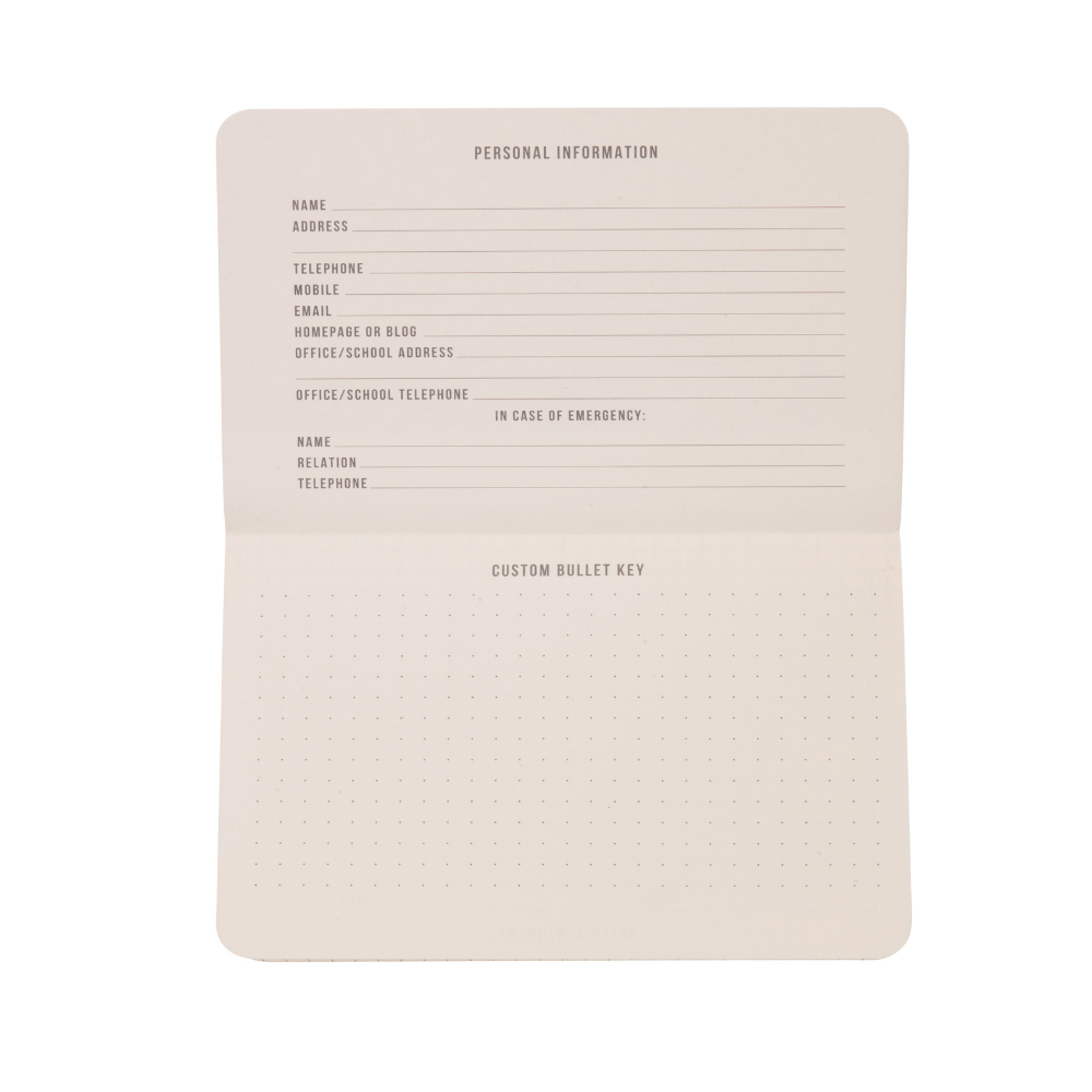 Bonherre mağazasından Designworks Ink marka, siyah renkli Standard Issue cep defteri.