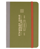 Bonherre mağazasından Designworks Ink marka, yeşil renkli Standard Issue cep defteri.