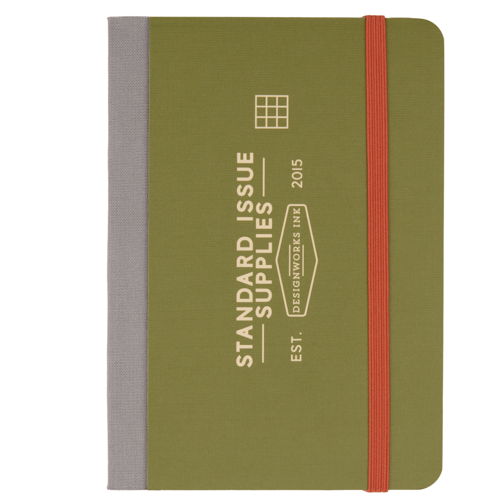 Bonherre mağazasından Designworks Ink marka, yeşil renkli Standard Issue cep defteri.